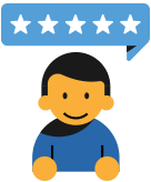 Accountant customer rating icon