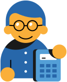 Accountant man icon