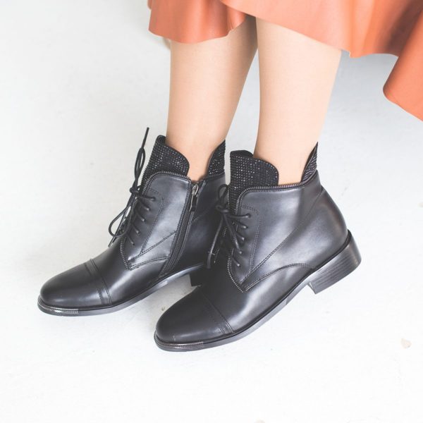 Black ankle boots