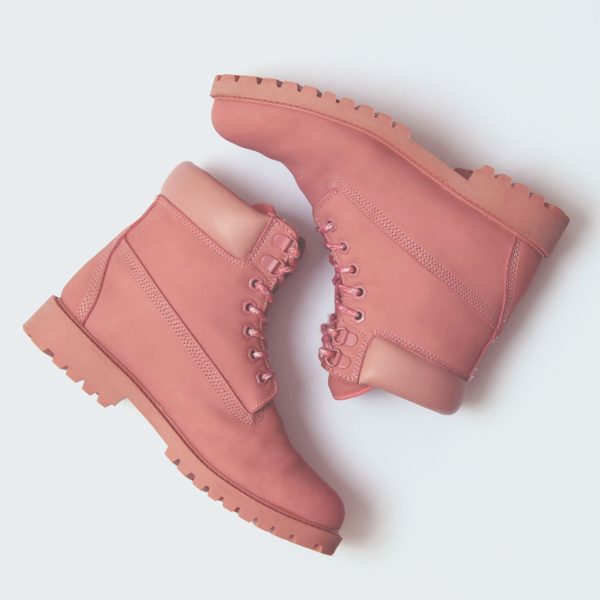 Pink ankle boots