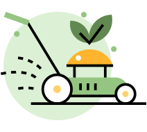 Garden mowing icon