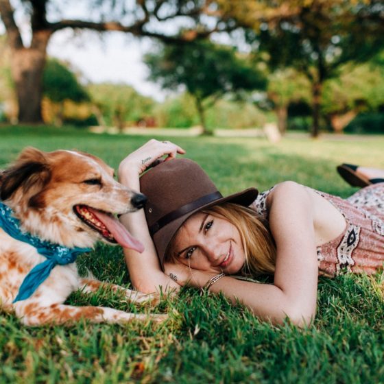 Girl-and-dog