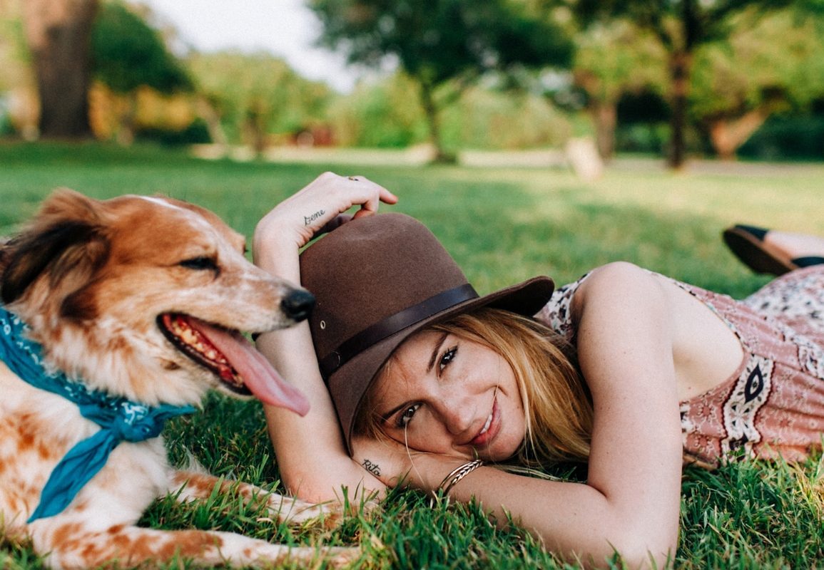 Girl-and-dog